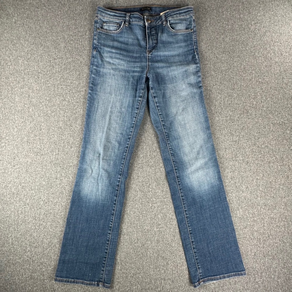 Massimo Dutti Jeans Womens 8 Regular Fit Blue Medium Wash 5032 Denim